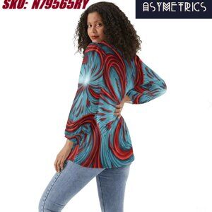 New Asymetrics Women's Long-Sleeve Chiffon Blouse